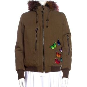 Jocelyn Bomber Jacket & Vest all in 1 like new 
•   Olive Green
•   With Hood